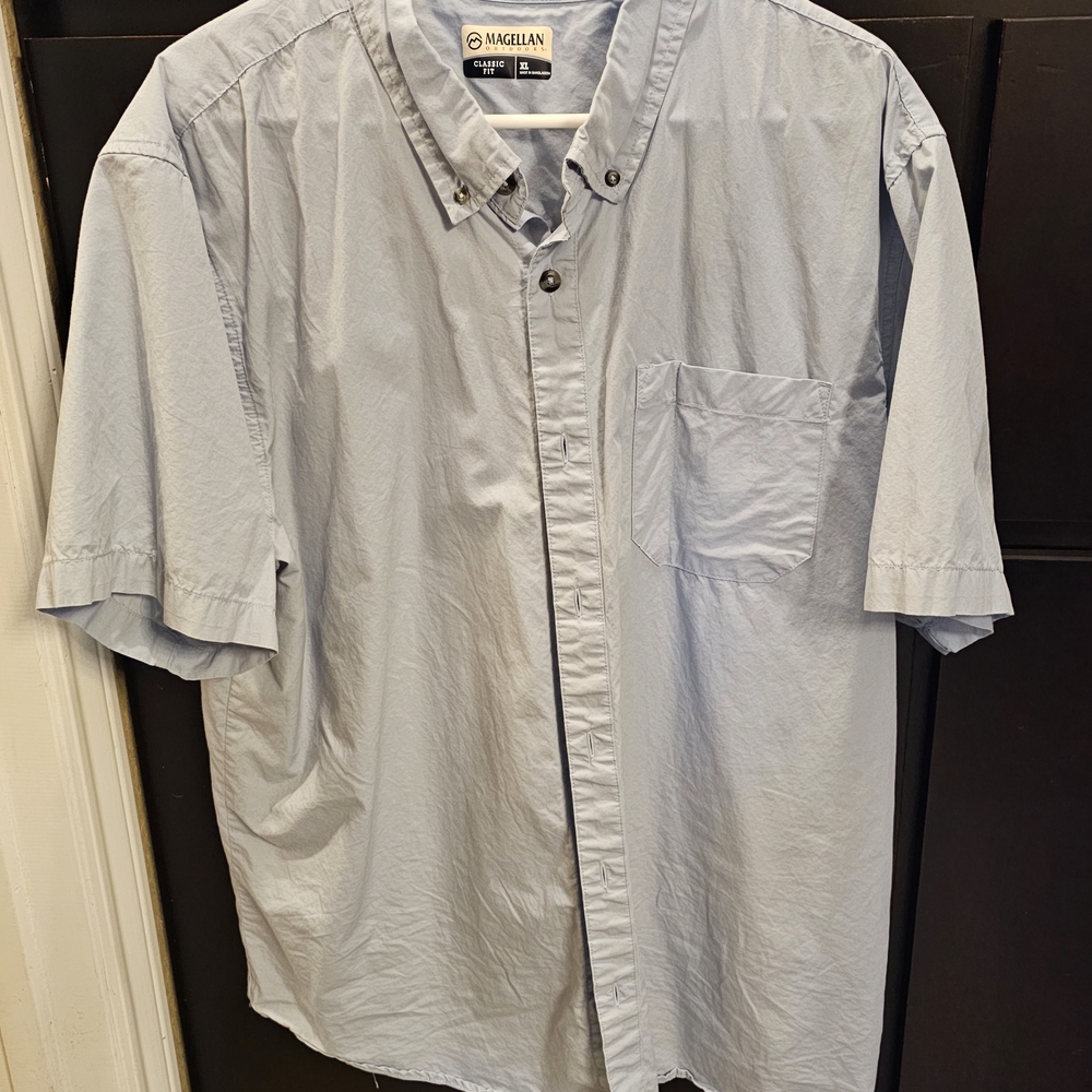 Magellan Outdoors Light Blue Men's Shirt
